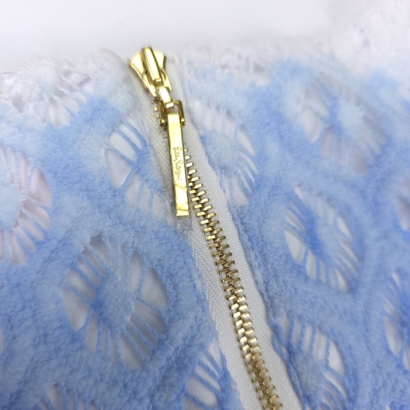 Lilly Pulitzer Blue Lace Embroidered Ombre Dress Sz S - Picture 11 of 14